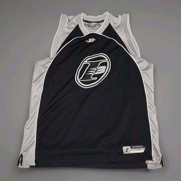 Vintage Y2K Allen Iverson Reebok I3 basketball Street ball Jersey Black Grey 48 - Picture 1 of 6